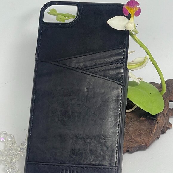 Sena Leather Case with 3 Pockets for IPhone 8 Plus - Black - Nice - Picture 1 of 4